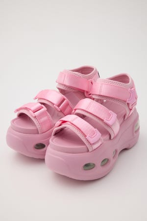 【SS先行アイテム】ボリュームソール テープサンダル