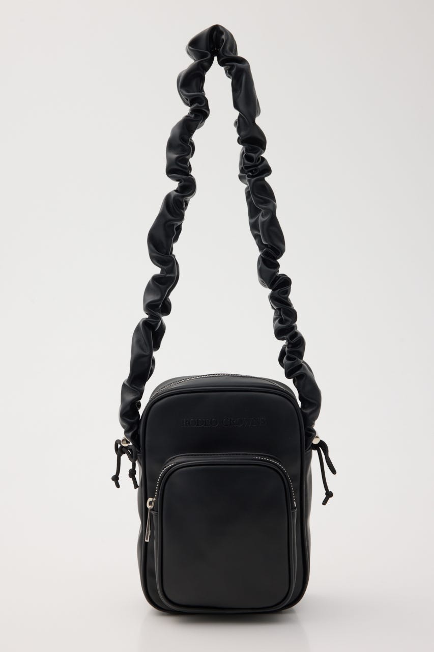 【SS先行アイテム】ギャザーハンドルバッグ BLK FREE