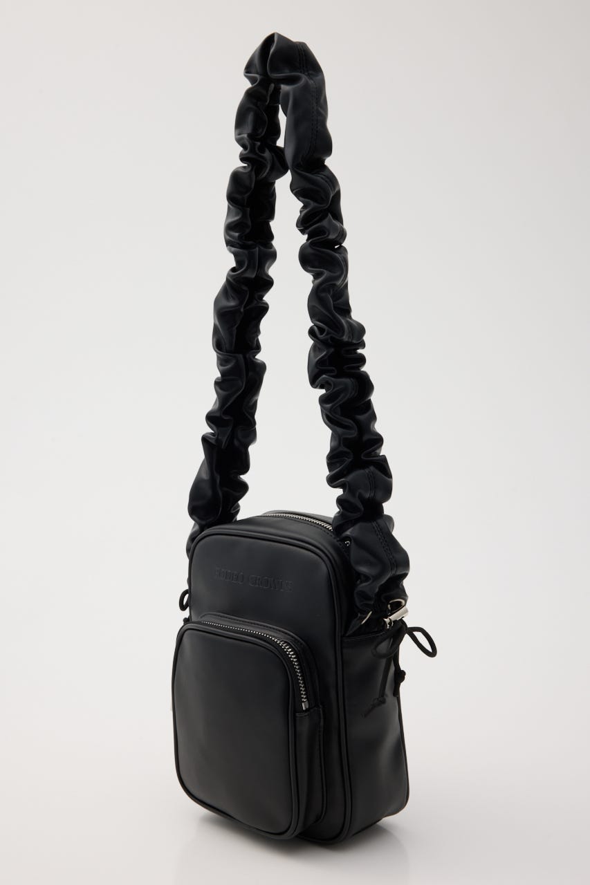 【SS先行アイテム】ギャザーハンドルバッグ BLK FREE