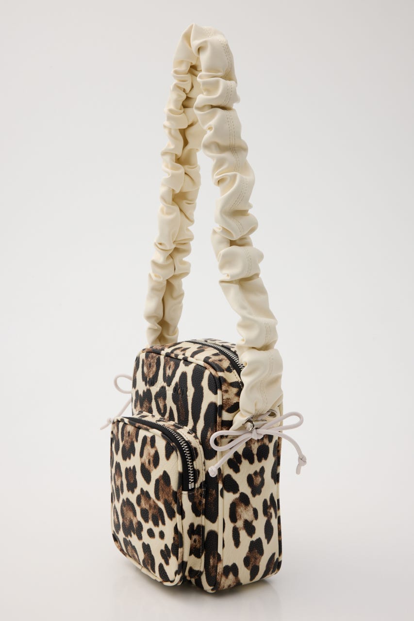 【SS先行アイテム】ギャザーハンドルバッグ 柄WHT FREE