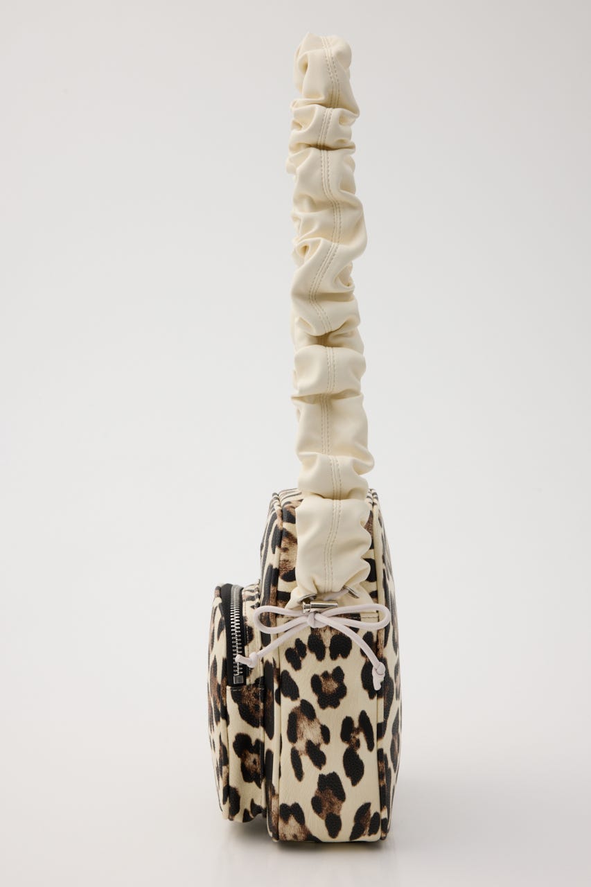 【SS先行アイテム】ギャザーハンドルバッグ 柄WHT FREE