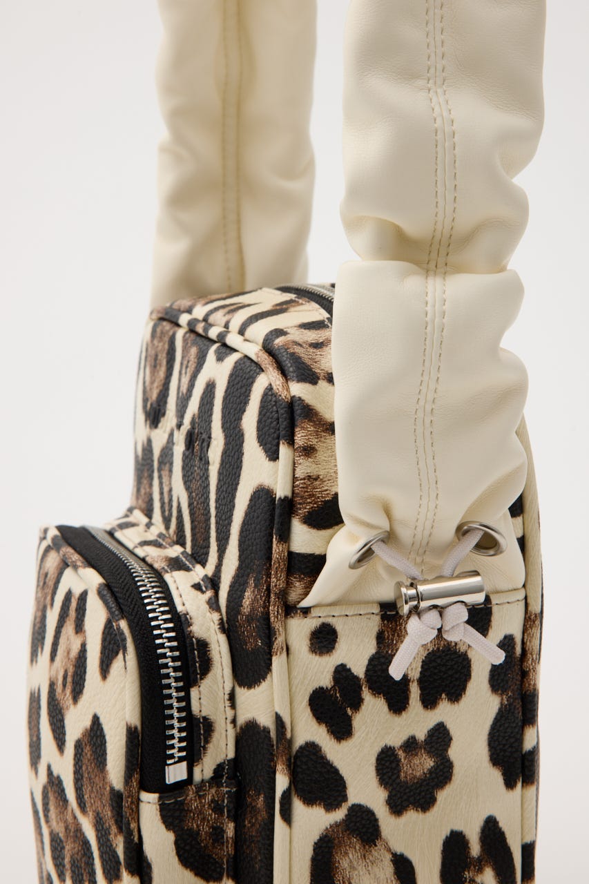 【SS先行アイテム】ギャザーハンドルバッグ 柄WHT FREE