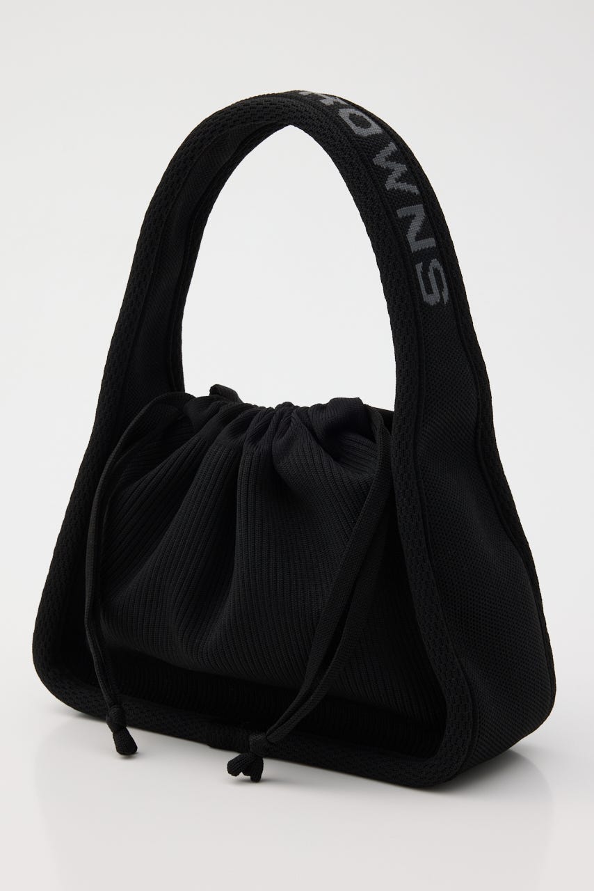 ニットハンドバッグ BLK FREE