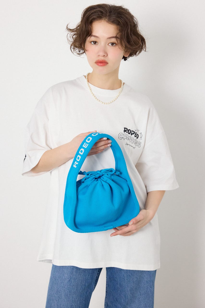ニットハンドバッグ BLU FREE