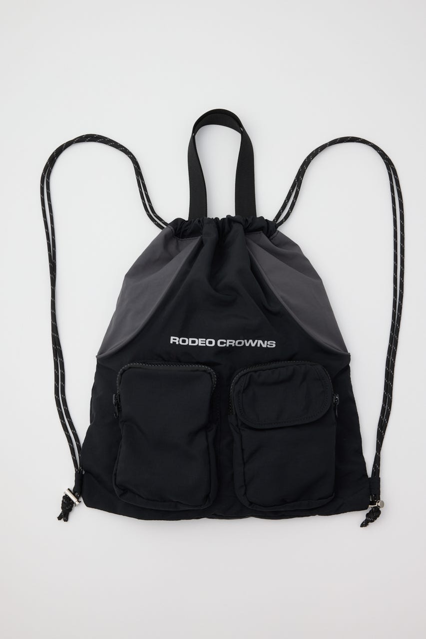 W/R ナップサック 柄BLK FREE