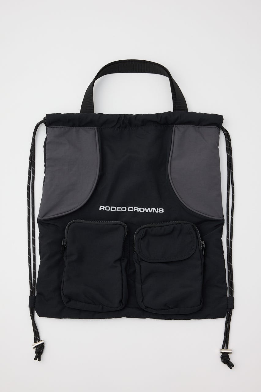 W/R ナップサック 柄BLK FREE