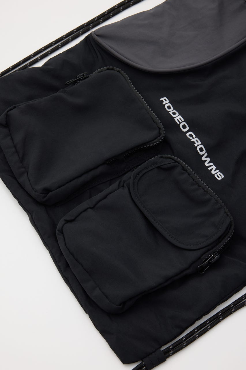 W/R ナップサック 柄BLK FREE