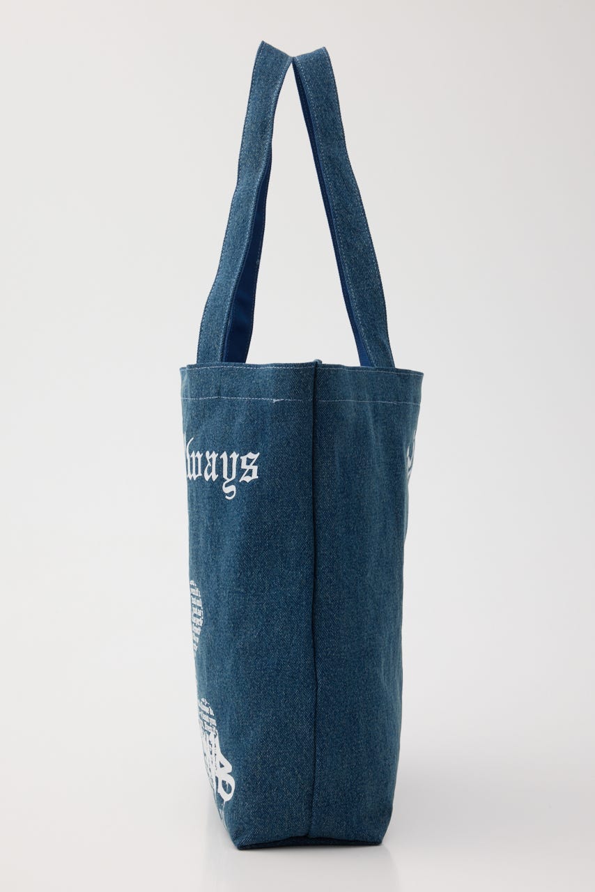 【UNISEX】Font Bear TOTE BLU FREE
