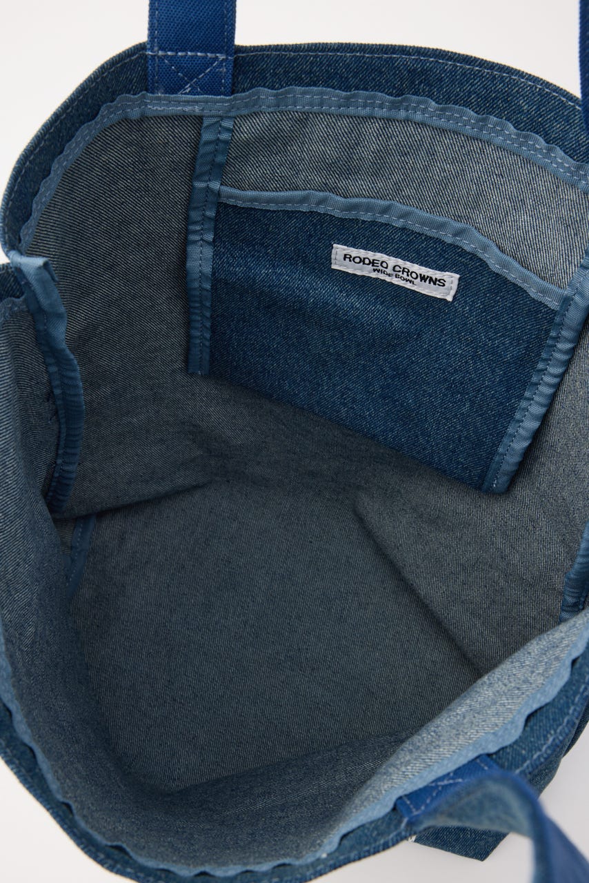 【UNISEX】Font Bear TOTE BLU FREE