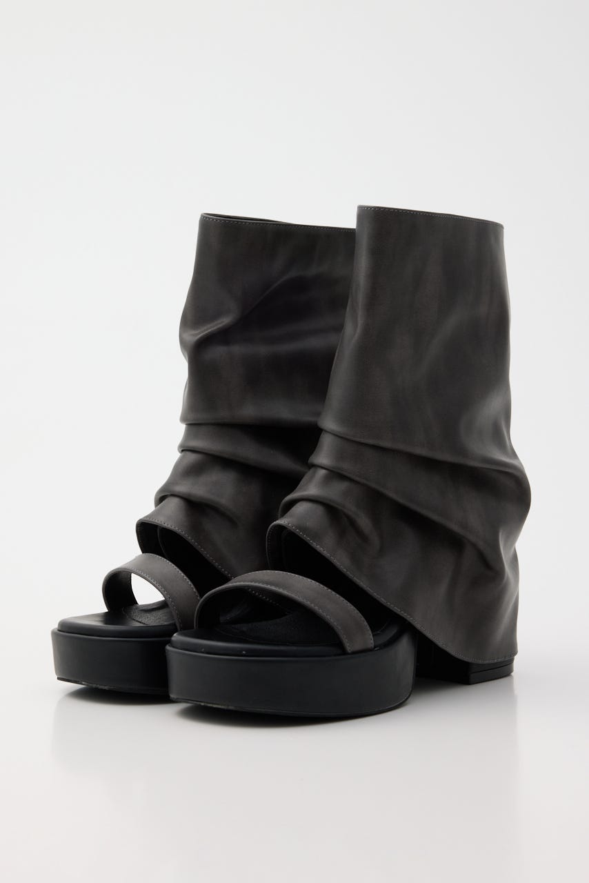 カバーヒールサンダル 柄GRY L