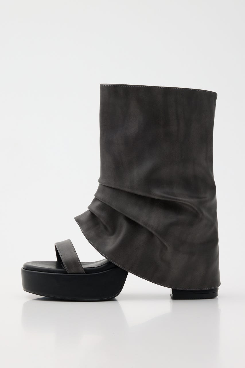 カバーヒールサンダル 柄GRY L