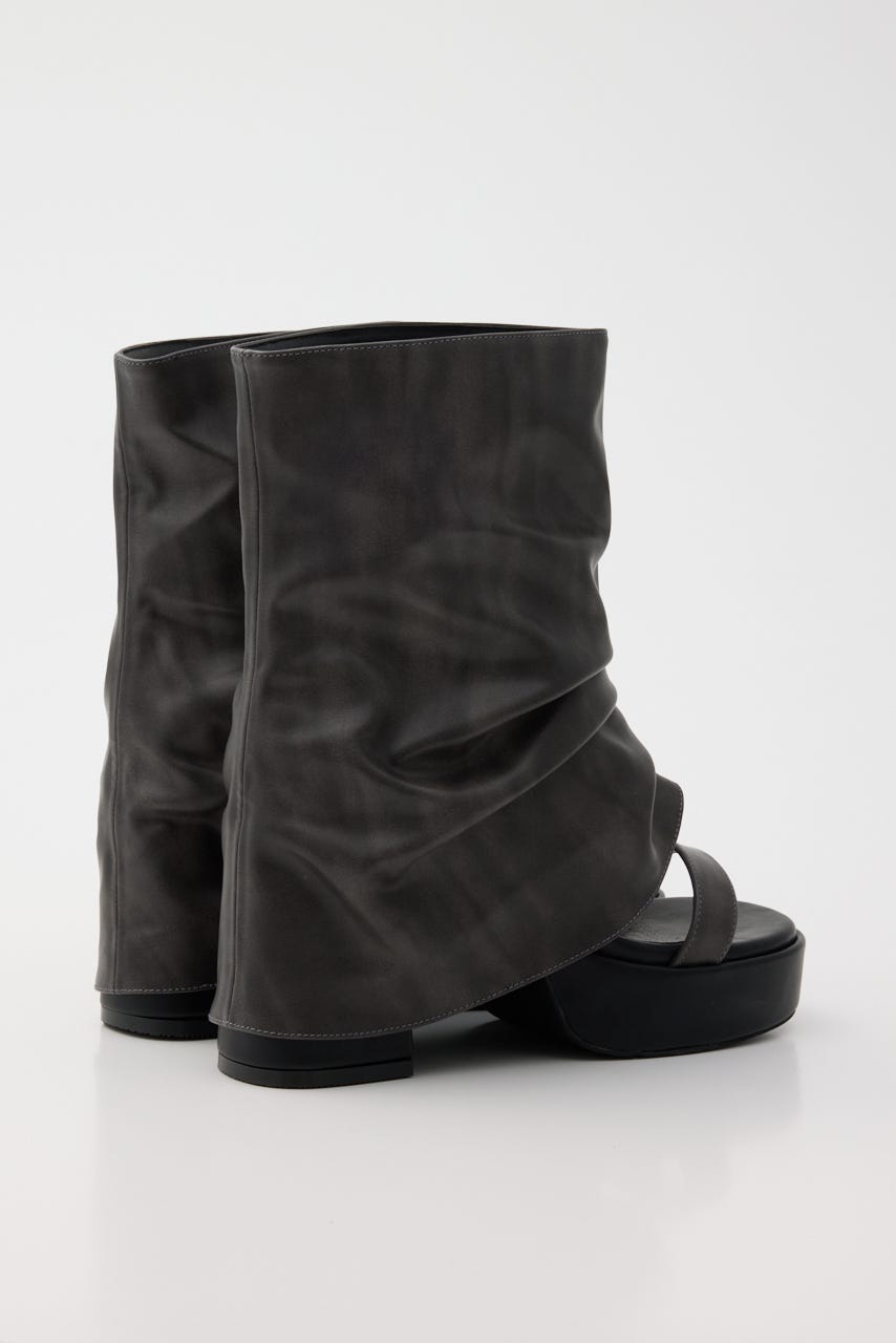 カバーヒールサンダル 柄GRY L