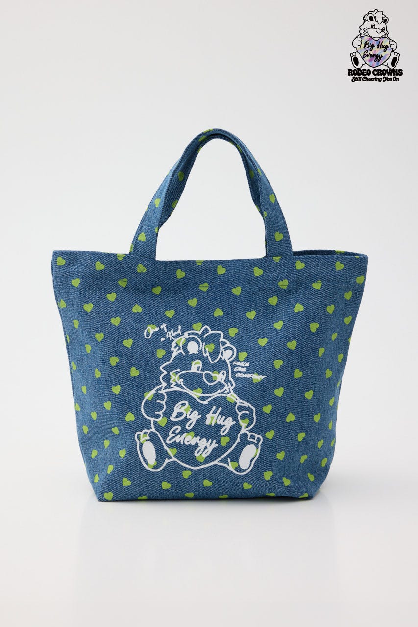 RODDY BIG HEART MINI TOTE 柄BLU FREE