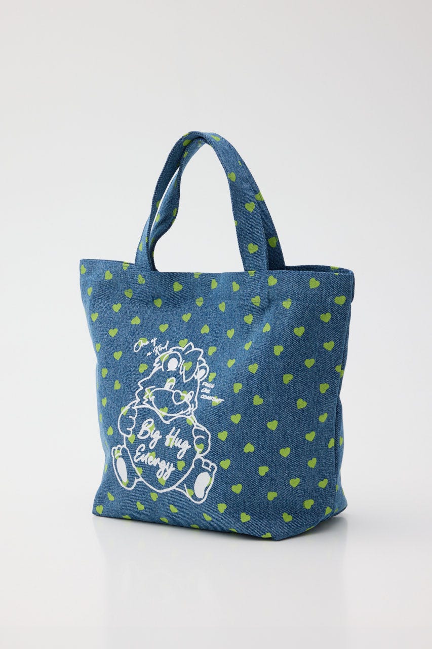 RODDY BIG HEART MINI TOTE 柄BLU FREE