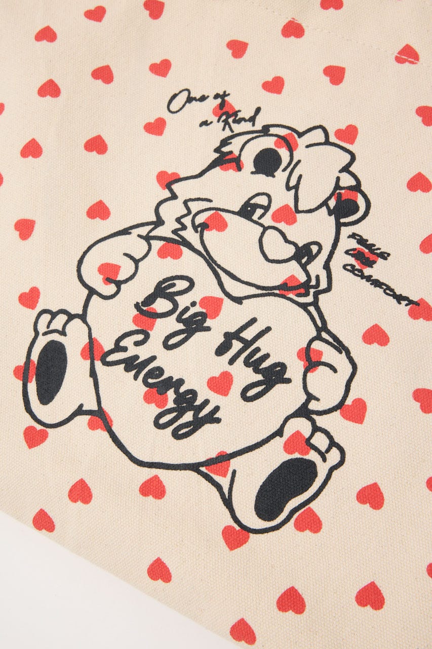 RODDY BIG HEART MINI TOTE 柄WHT FREE