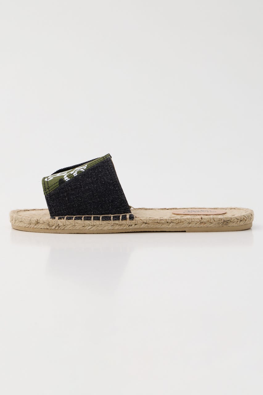 DENIM JUTE SANDAL 柄BLK L