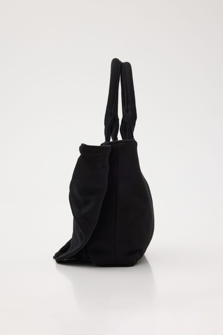 ビッグリボンスウェットミニトート BLK FREE