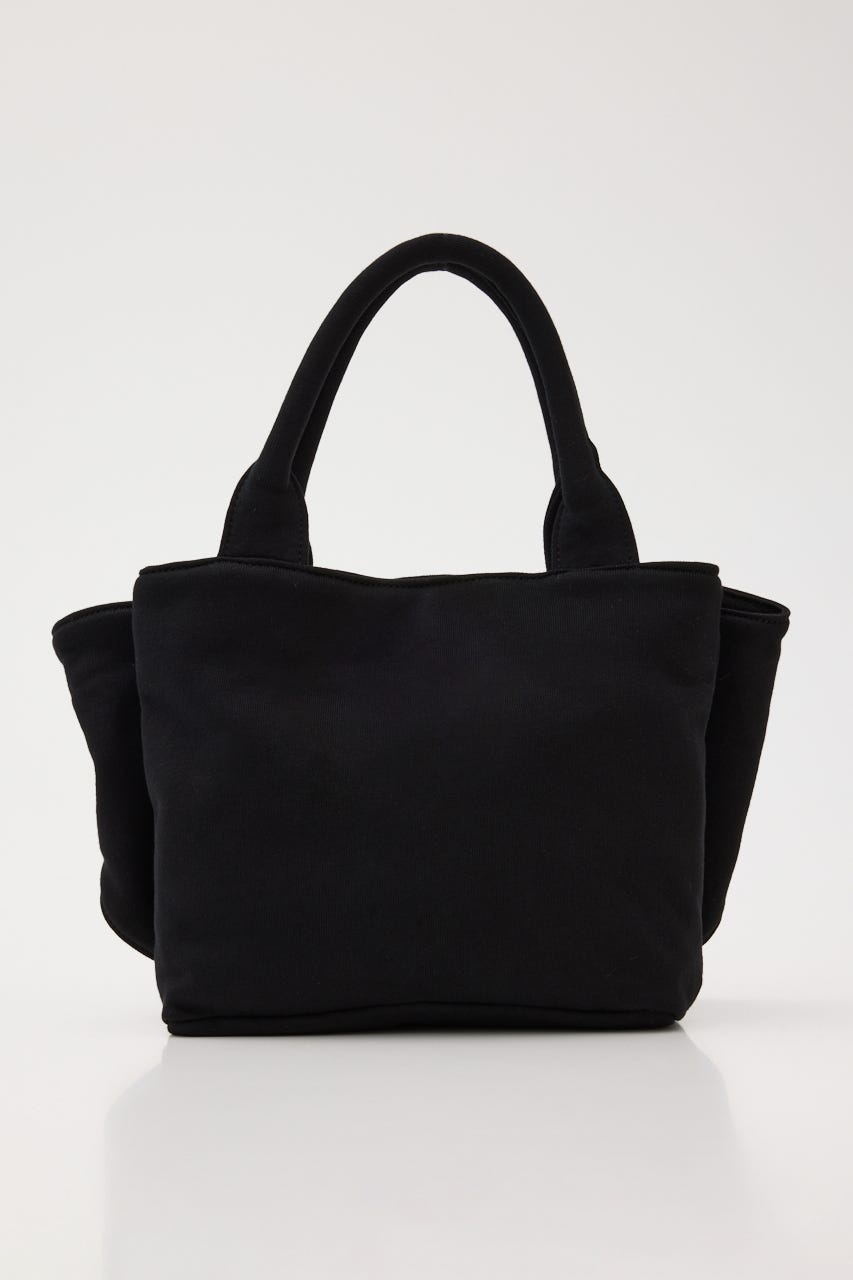 ビッグリボンスウェットミニトート BLK FREE