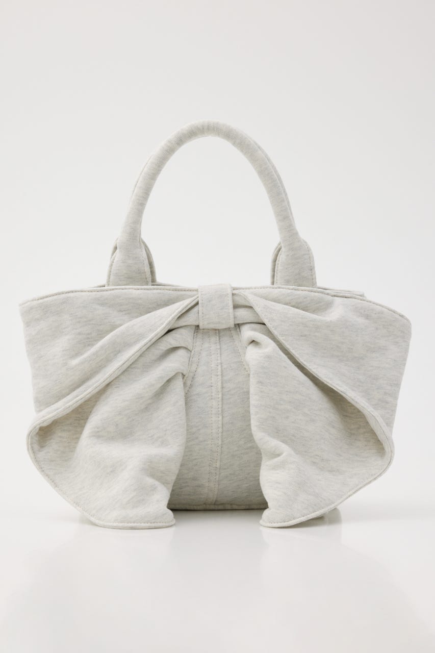 ビッグリボンスウェットミニトート L/T.GRY FREE