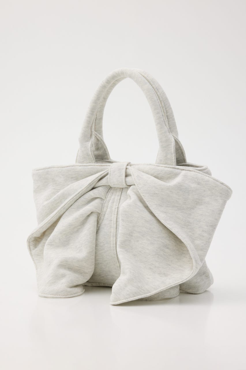 ビッグリボンスウェットミニトート L/T.GRY FREE