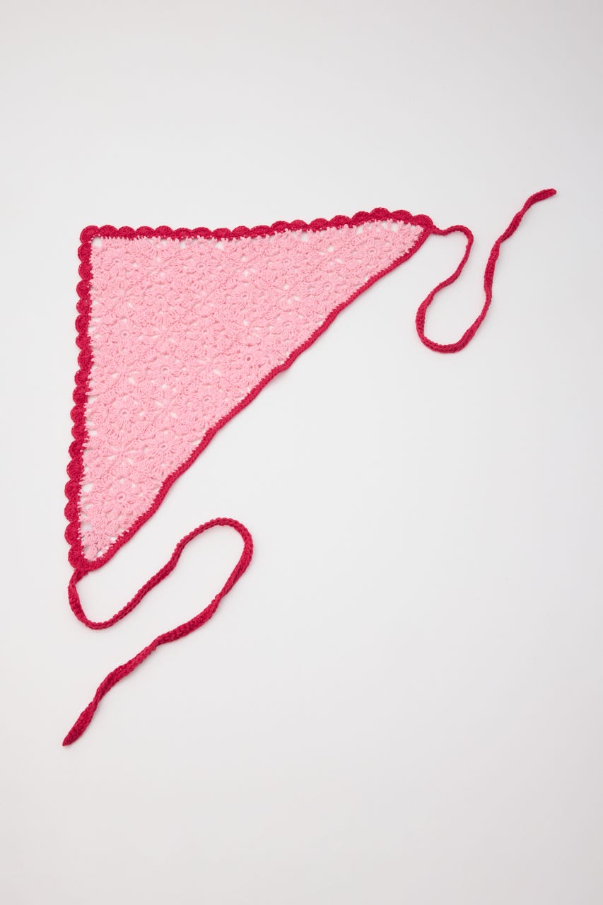 クロシェバブーシュカ 柄PNK FREE