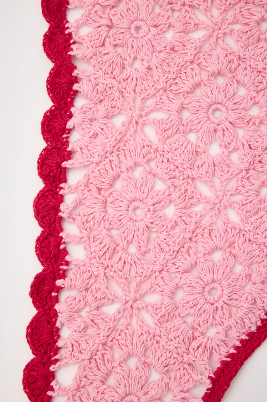 クロシェバブーシュカ 柄PNK FREE