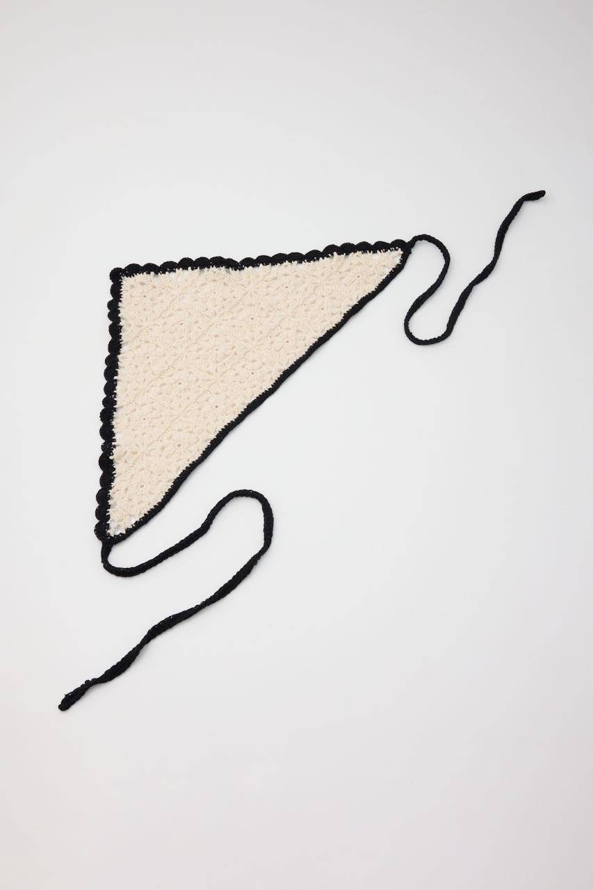 クロシェバブーシュカ 柄WHT FREE