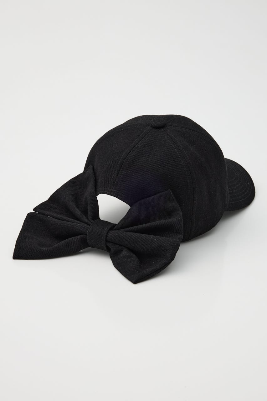 デニムリボンキャップ BLK FREE