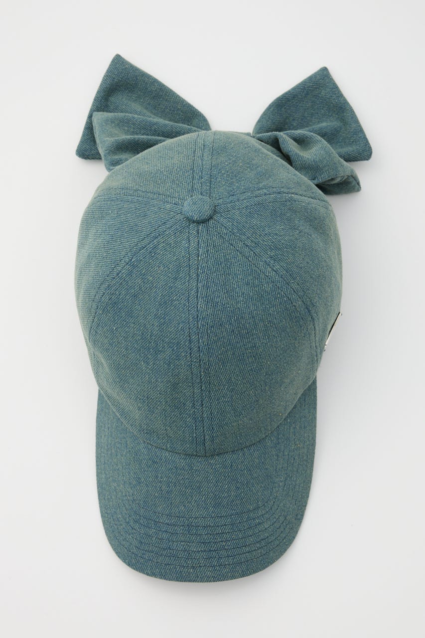 デニムリボンキャップ BLU FREE