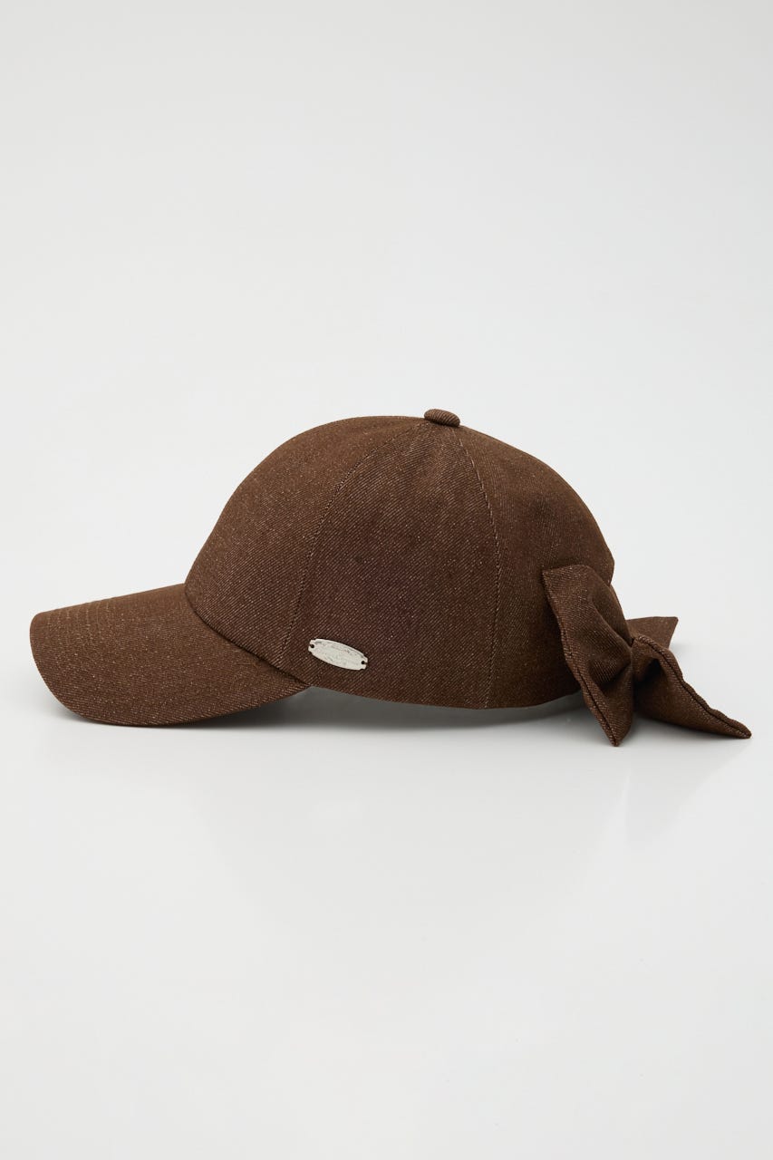 デニムリボンキャップ BRN FREE