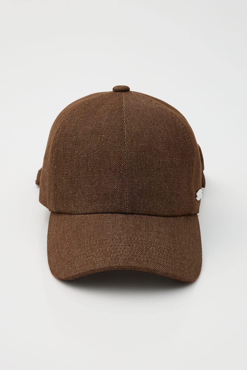 デニムリボンキャップ BRN FREE