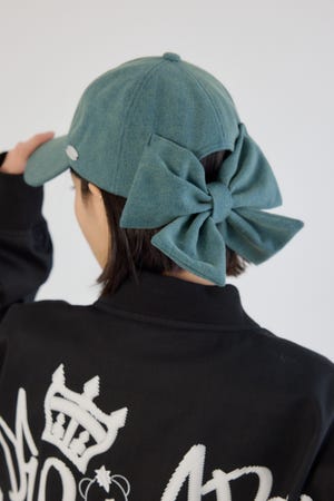 デニムリボンキャップ