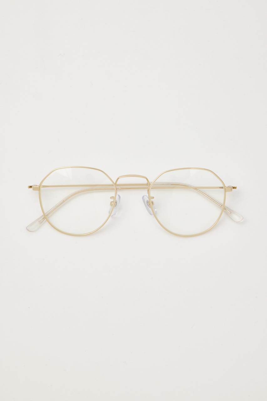 ラウンドメタリック アイウェア GLD FREE