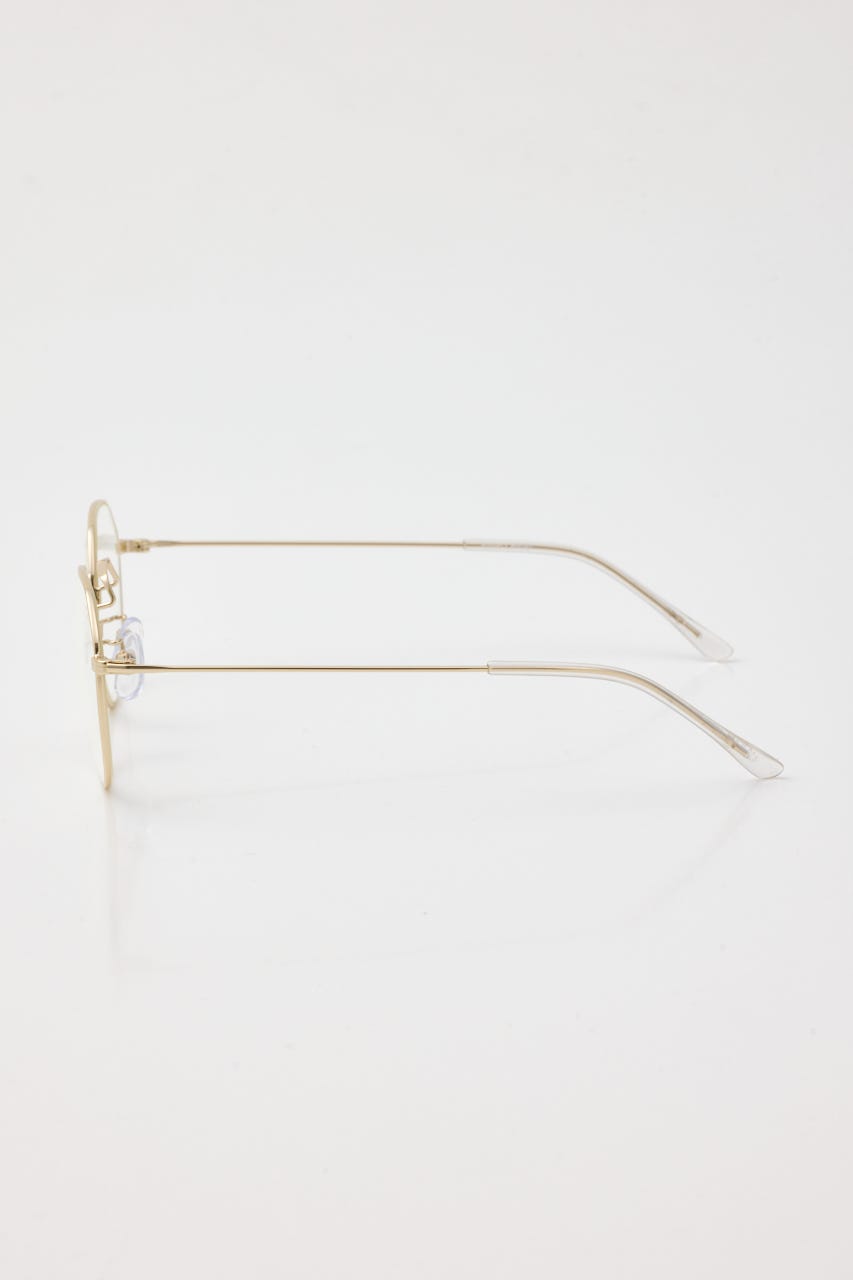 ラウンドメタリック アイウェア GLD FREE