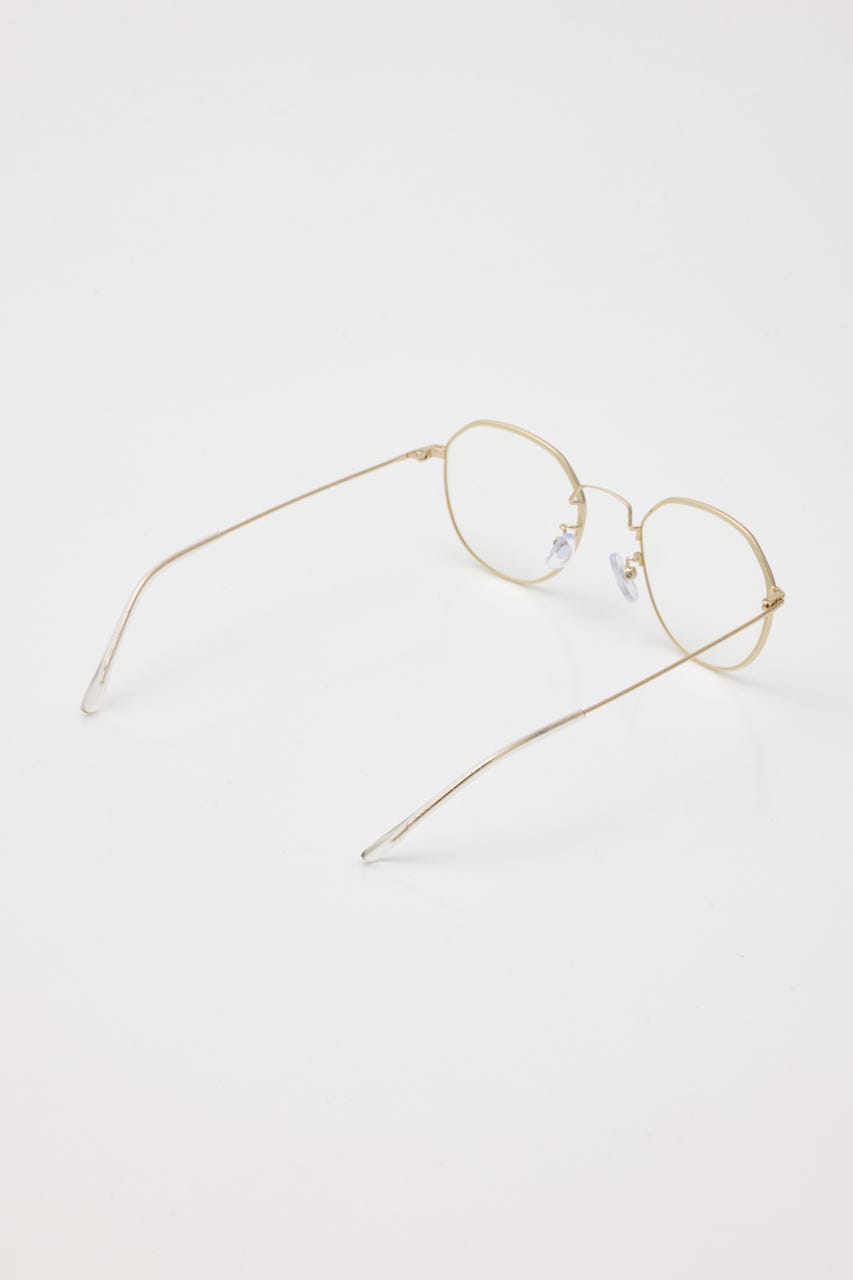 ラウンドメタリック アイウェア GLD FREE