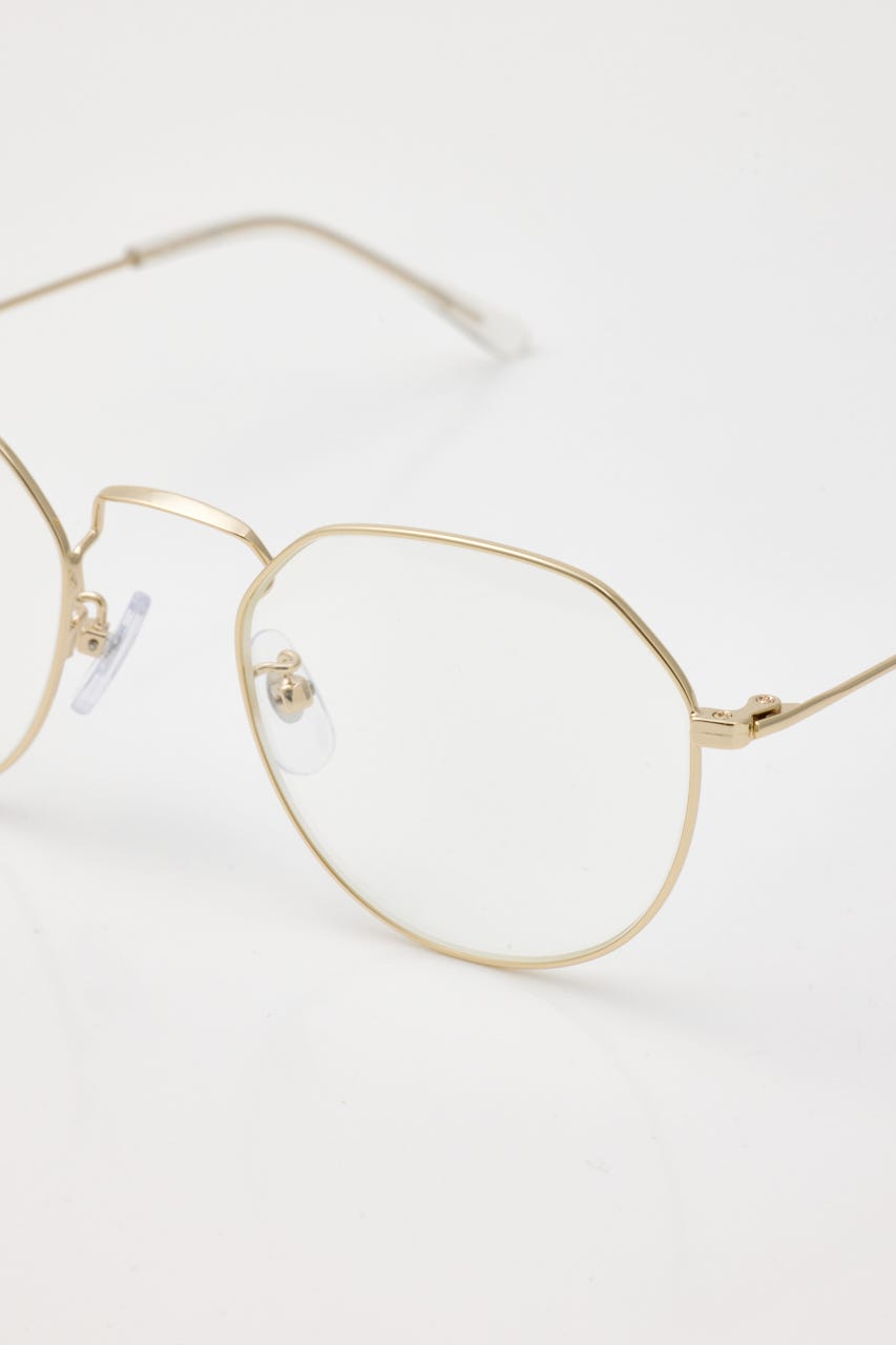 ラウンドメタリック アイウェア GLD FREE