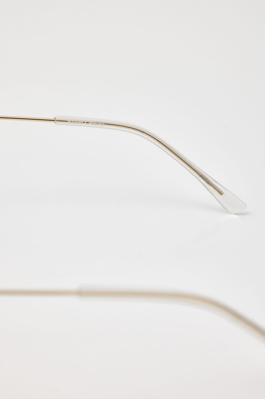 ラウンドメタリック アイウェア GLD FREE