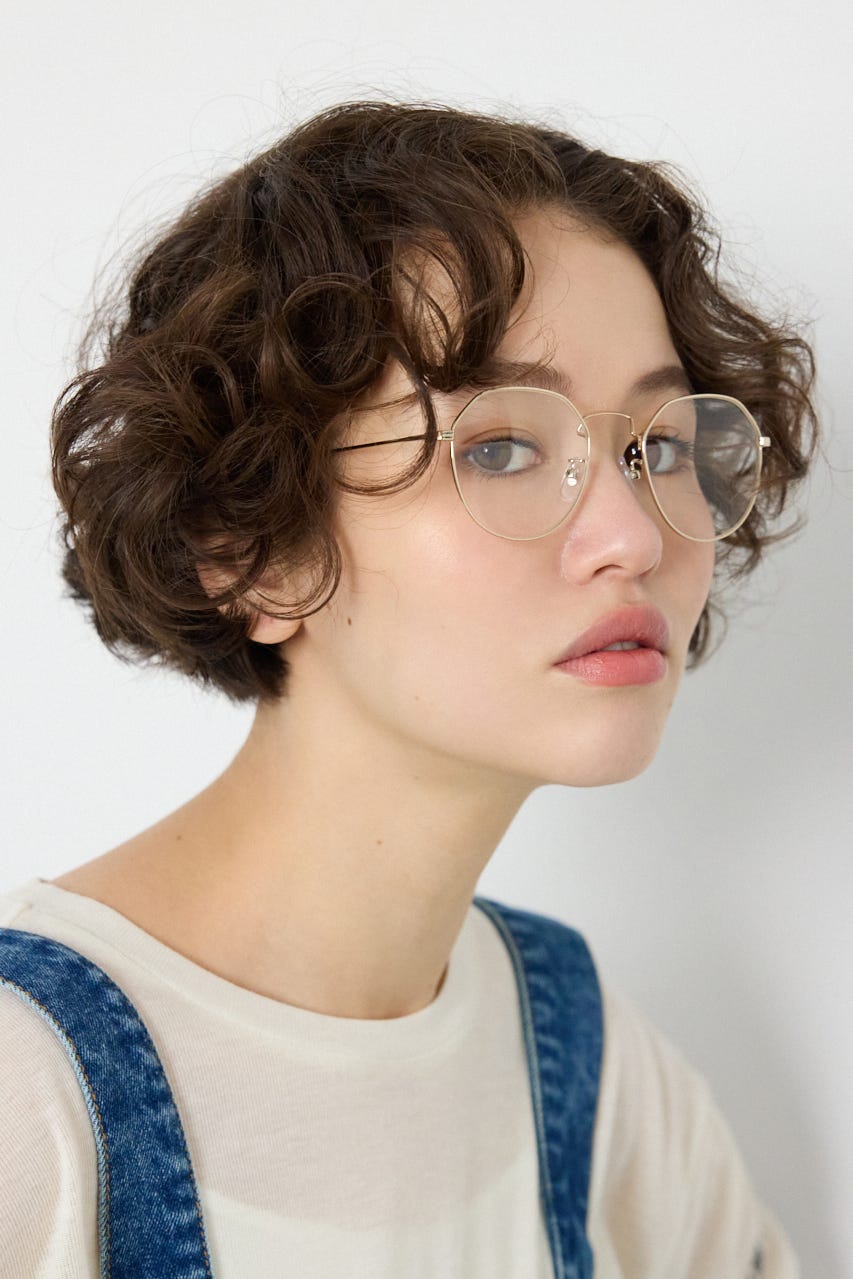 ラウンドメタリック アイウェア GLD FREE