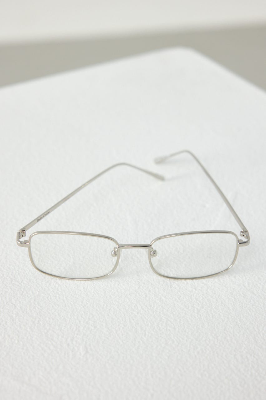 スクエアメタリック アイウェア SLV FREE