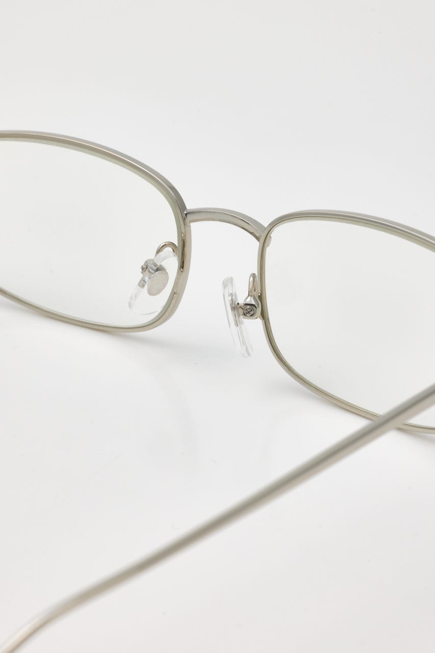 スクエアメタリック アイウェア SLV FREE