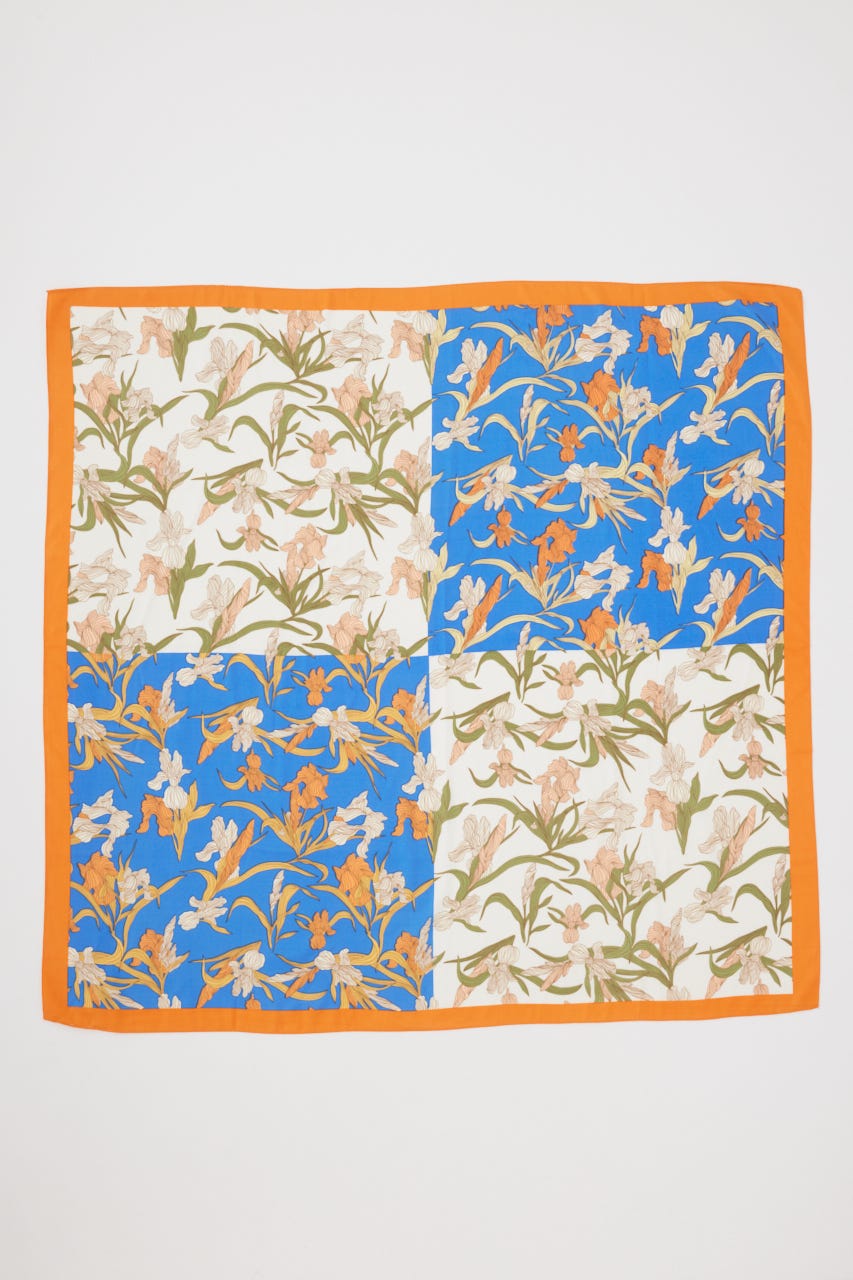 クラシカルビッグスカーフ 柄ORG FREE