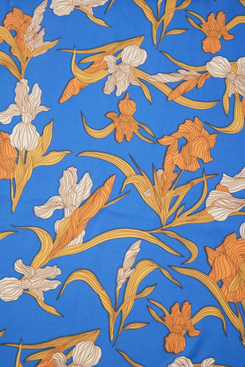 クラシカルビッグスカーフ 柄ORG FREE