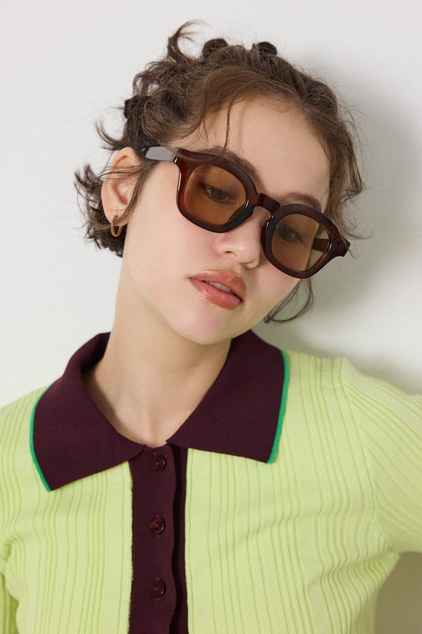 THICK LINE アイウェア 2TYPE BRN FREE