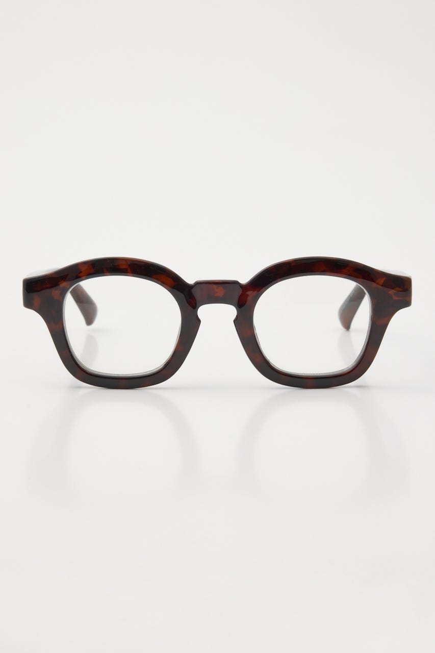 THICK LINE アイウェア 2TYPE 柄BRN FREE