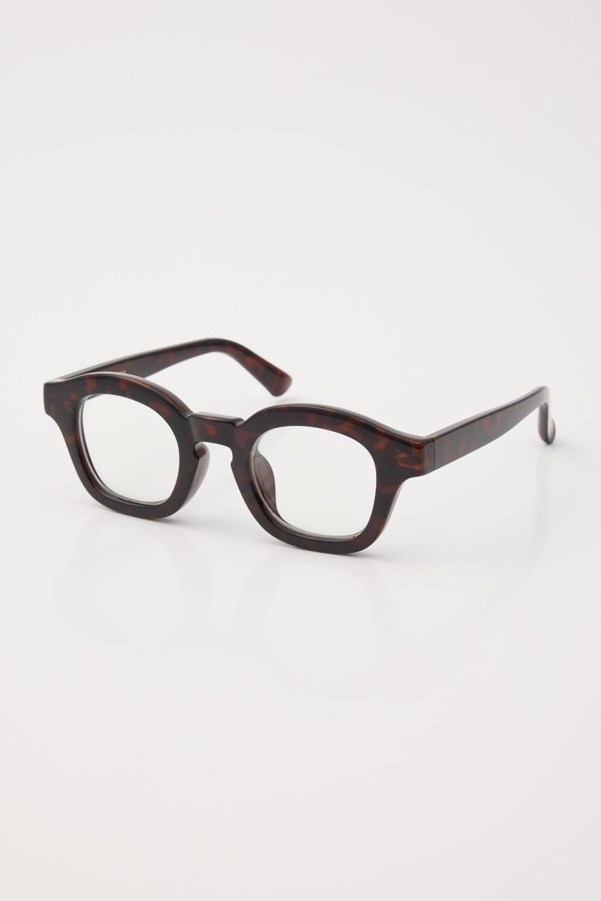 THICK LINE アイウェア 2TYPE 柄BRN FREE