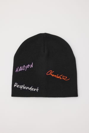 embroidery ビーニー