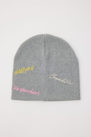 embroidery ビーニー