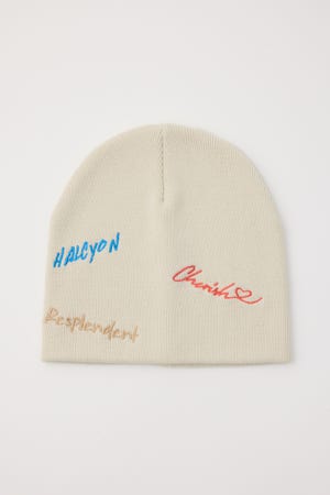 embroidery ビーニー