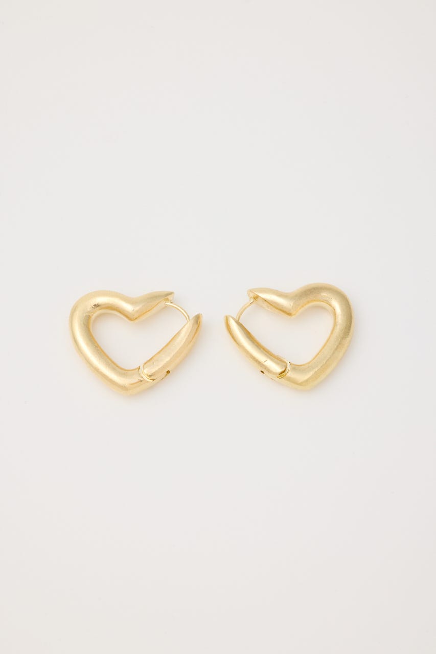 ハートフープピアス GLD FREE