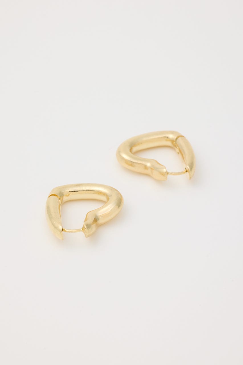 ハートフープピアス GLD FREE